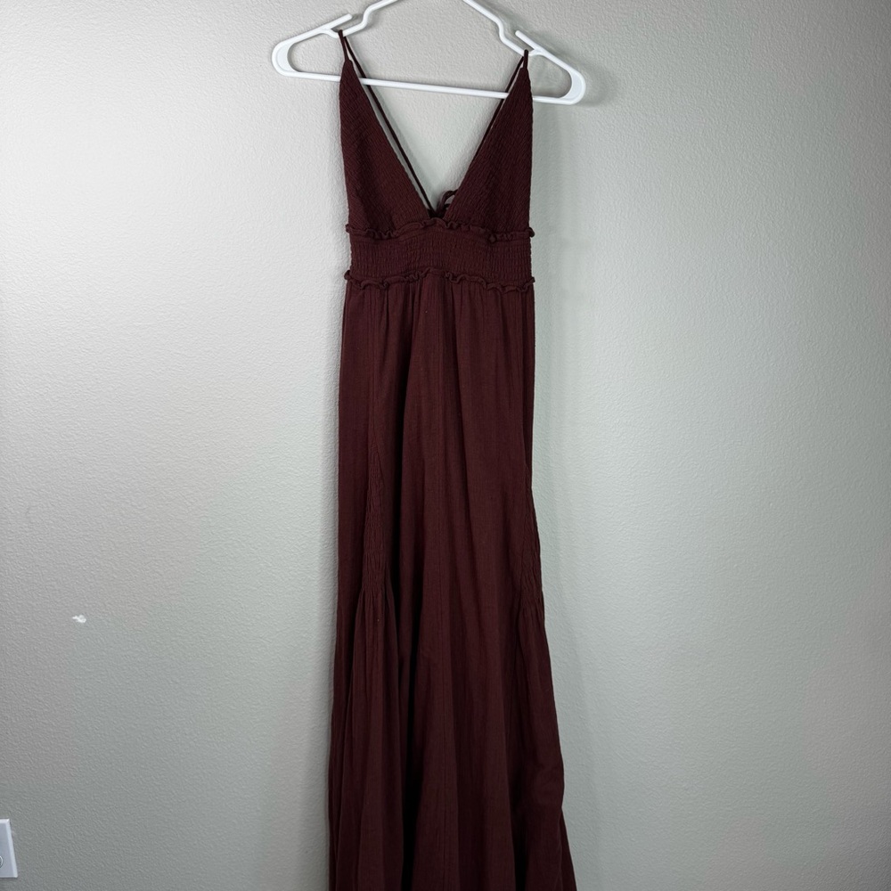 Free People Endless Summer Heat Haze Smocked Triangle Maxi Dress - Picture 3 of 9